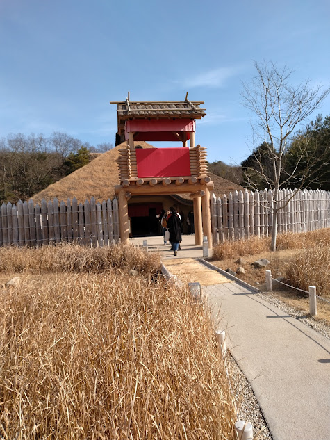 もののけ姫のｱｼﾀｶの村のやぐら